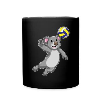 Koala Volleyball Player Volleyball - Full Colour Mug - black - Front
