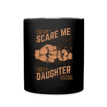 Father and Daughter - Fist bump Father Figure Father - Full Colour Mug - black - Front