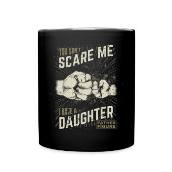 Father and Daughter - Fist bump Father Figure Father - Full Colour Mug - black - Front