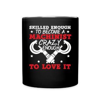 Machiniste Machine Artisan Fabricant CNC - Mug uni - noir - Devant