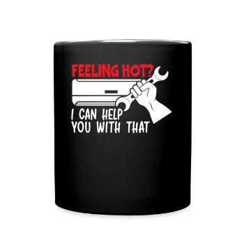 Se sentir chaud, je peux vous aider avec ce CVC - Mug uni - noir - Devant