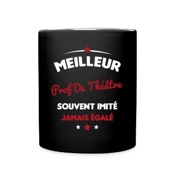 Prof De Théâtre Cadeau Humour Personnalisé - Mug uni - noir - Devant