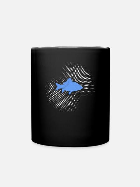 Fisch - Tasse einfarbig - Schwarz