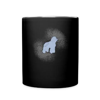 Caniche - Mug uni - noir - Devant