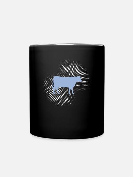 Kuh Rind - Tasse einfarbig - Schwarz