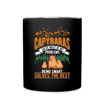 Capybara Cadeau Capybara Capibara - Mug uni - noir - Devant