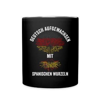 Espana Deutschland Spanier Spanisches Spanien - Tasse einfarbig - Schwarz - Vorne