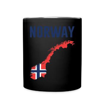 Norvège Norge Norvège Cadeau Vacances - Mug uni - noir - Devant