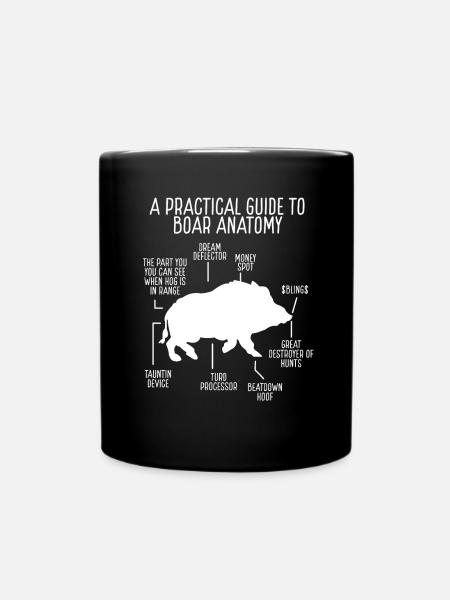 Hog Hunting of Boar Hunter Hog Removal Technician - Tasse einfarbig - Schwarz