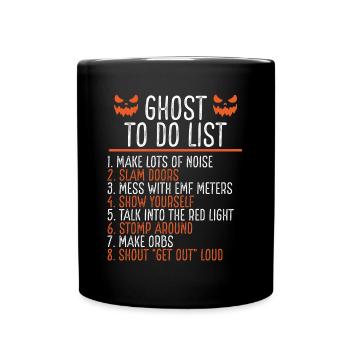 Ghost Hunting Funny Ghost Hunter Essentials - Full Colour Mug - black - Front