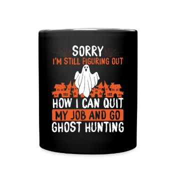 Ghost Hunting Kite for Ghost Hunting Ghost Hunter - Full Colour Mug - black - Front