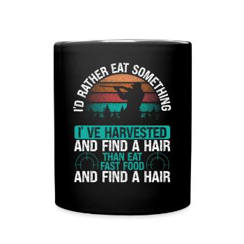 Funny Hunter Deer Hunting Wild Boar Hunter - Full Colour Mug - black - Front