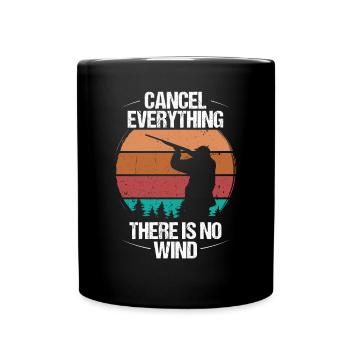 Drôle de chasseur vintage Il n’y a pas de sanglier du vent - Mug uni - noir - Devant
