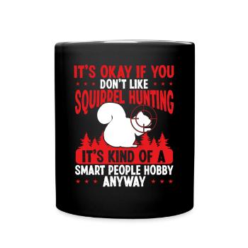 Squirrel Hunter Squirrel Removal Technician - Full Colour Mug - black - Front