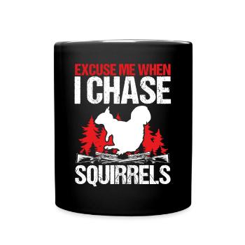 Squirrel Hunter Technicien en enlèvement d’écureuil - Mug uni - noir - Devant