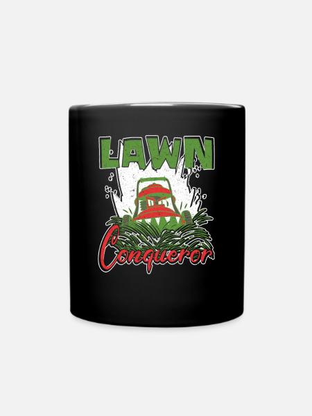 Rasenmäher Lawn Conqueror Rasenpflege - Tasse einfarbig - Schwarz