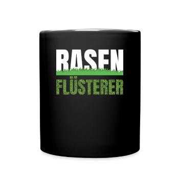 Rasenmäher Rasen Flüsterer Rasenpflege - Tasse einfarbig - Schwarz - Vorne