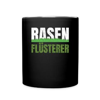 Rasenmäher Rasen Flüsterer Rasenpflege - Tasse einfarbig - Schwarz - Vorne