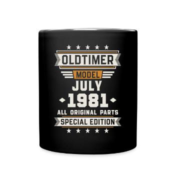 Oldtimer Juillet 1981 Cadeau d’anniversaire - Mug uni - noir - Devant