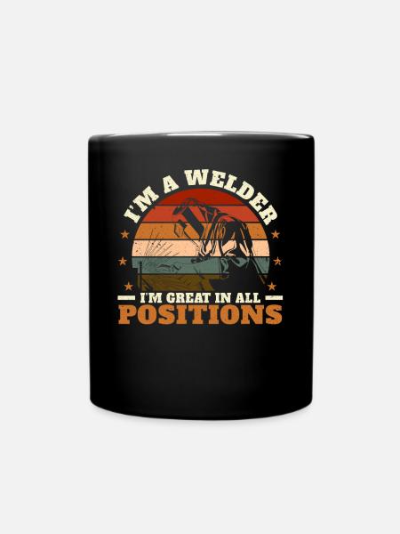 Funny Welder Welder Gift - Full Colour Mug - black