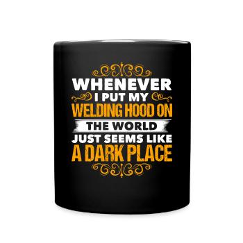 Lustiger Schweißer Schweißer Geschenk - Tasse einfarbig - Schwarz - Vorne