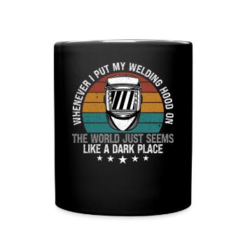 Lustiger Schweißer Schweißer Geschenk - Tasse einfarbig - Schwarz - Vorne