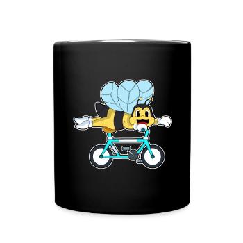 Vélo Bee - Mug uni - noir - Devant