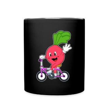 Radish Bike - Full Colour Mug - black - Front