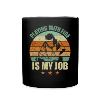 Funny Welder Welding Retro Gift - Full Colour Mug - black - Front