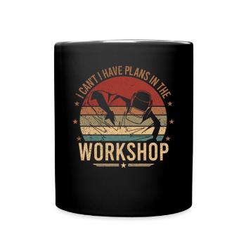 Funny Welder Welding Retro Gift - Full Colour Mug - black - Front