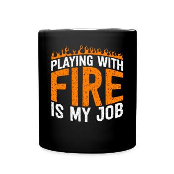 Lustiger Schweißer Schweißer Geschenk - Tasse einfarbig - Schwarz - Vorne