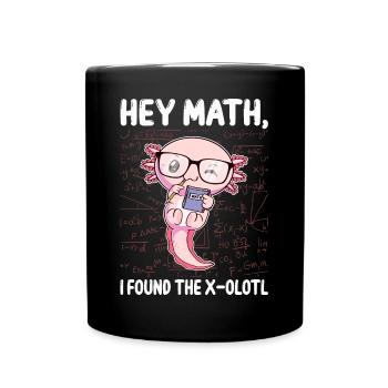 Drôle Math Axolotl Math Cadeau - Mug uni - noir - Devant