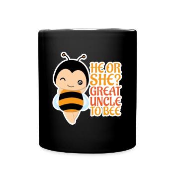 He Or She Great Uncle To Bee Great Uncle - Full Colour Mug - black - Front