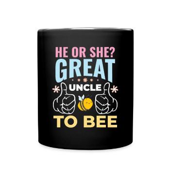 He Or She Great Uncle To Bee Great Uncle - Full Colour Mug - black - Front