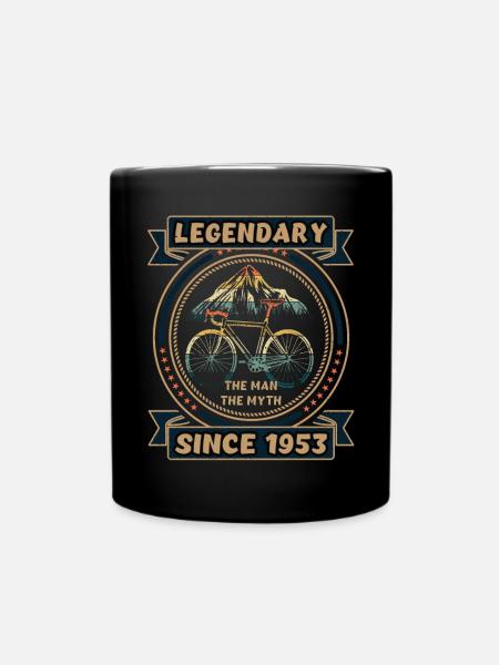 Vélo 1953 Cyclisme De route Vélo Cycliste Anniversaire - Mug uni - noir