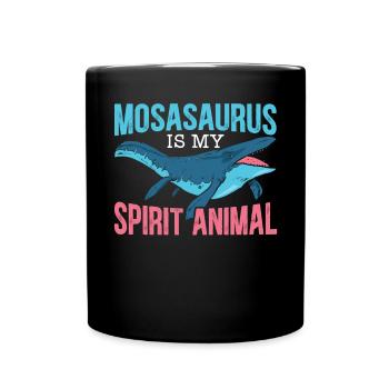 Mosasaurus est mon animal paléontologue Dino - Mug uni - noir - Devant