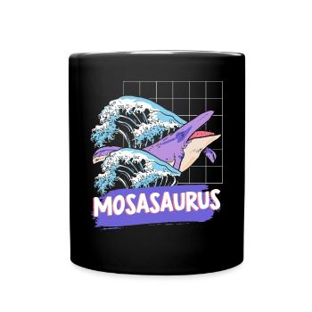 Mosasaurus Dino Future Paleontologist Dinosaur - Full Colour Mug - black - Front