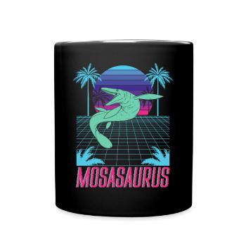 Mosasaurus Dino Future Paleontologist Dinosaur - Full Colour Mug - black - Front