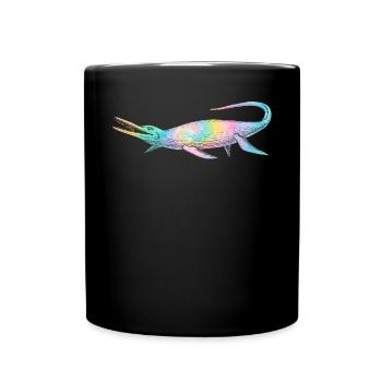 Mosasaurus Dino Future Paleontologist Dinosaur - Full Colour Mug - black - Front