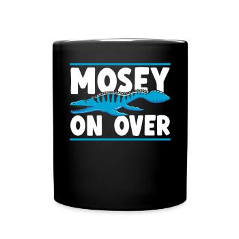 Mosey On Over Mosasaurus Paléontologue Dinosaure - Mug uni - noir - Devant