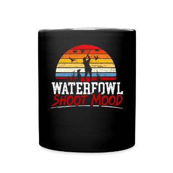 Waterfowl Shoot Mood Duck Hunting Animal Hunter - Full Colour Mug - black - Front