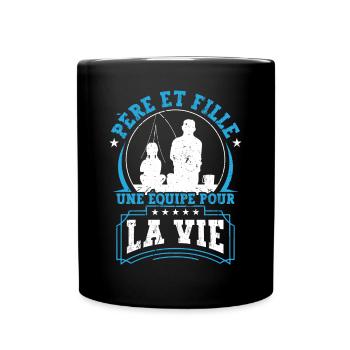 Père Et Fille Fête Des Peres Papa - Mug uni - noir - Devant
