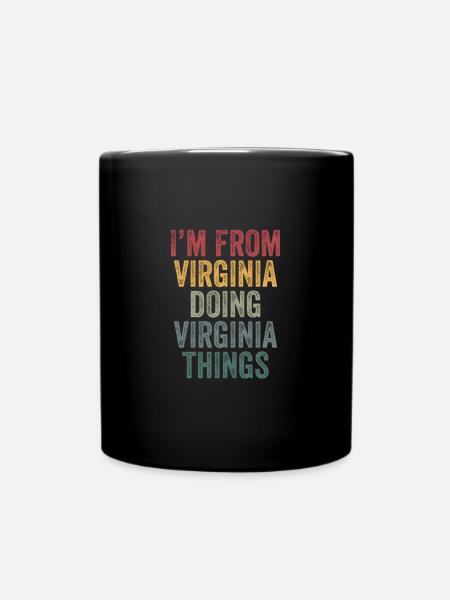 Je viens de Virginie et je fais des choses en Virginie - Mug uni - noir