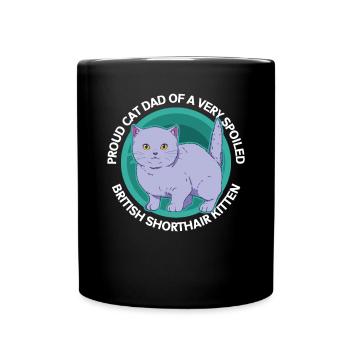 British Shorthair Dad Cadeau British Shorthair - Mug uni - noir - Devant