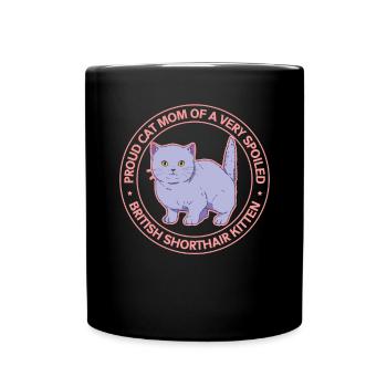 British Shorthair Mom Cadeau British Shorthair - Mug uni - noir - Devant