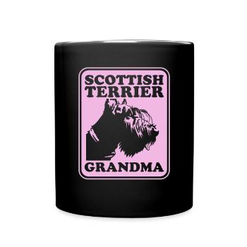 Scottish Terrier Grandma Dog Owner Cadeau - Mug uni - noir - Devant