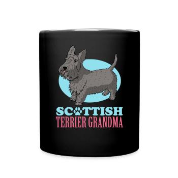 Scottish Terrier Grandma Dog Owner Cadeau - Mug uni - noir - Devant