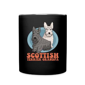 Scottish Terrier Grandpa Dog Owner Cadeau - Mug uni - noir - Devant