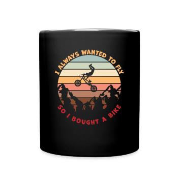 Les motards BMX qui aiment montrer leurs astuces - Mug uni - noir - Devant