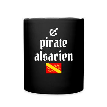 pirate alsacien cadeau alsace humour - Mug uni - noir - Devant